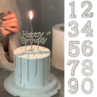 Diamond Happy Birthday Numbers 0-9 Cake Decoration Goddess Party Birthday Accessories