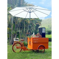 Cart Iron Art Stall Creative Trolley Removable Coffee Riding Flower Cart Dining Cart Tricycle Promot