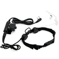 Z Tactical Throat Mic Z003 Air Tube Headset with U94 PTT for Baofeng UV-5R BF-A52 Kenwood TK-208 TYT