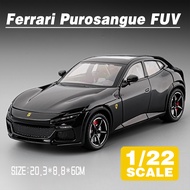 LEO 1:22 Ferrari Purosangue FUV Diecast Model Car Alloy Cars Toys Collection Gift For Kids Boy Girl
