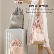 Travel storage bag/large capacity portable suitcase packaging mesh organizing bag/travel drawstring 