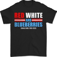 Red White Blueberries - Charlie Kirk Shirt, Memorial Freedom American Flag