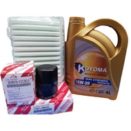 A334# TOYOTA VIOS 1.5 (2nd model) NCP93 OIL FILTER + AIR FILTER + KOYOMA 5W30 SEMI SYNTHETIC ENGINE 