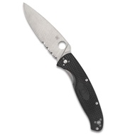 Spyderco Resilience Lightweight Knife with Steel Blade and Durable Black FRN Handle