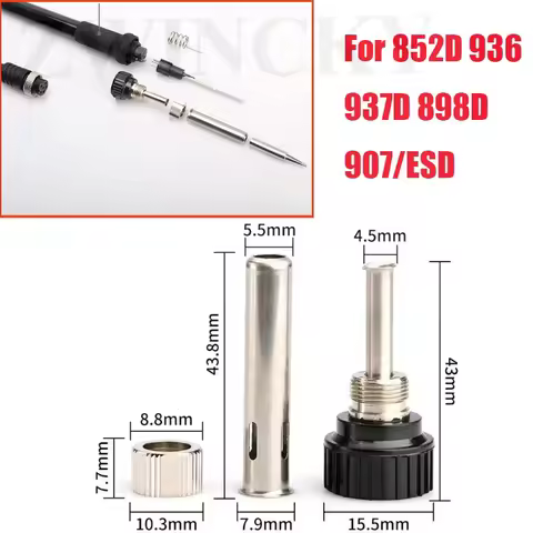 Socket nut electric Wood Head Soldering Station Iron Handle Accessories For 852D 936 937D 898D 907/E