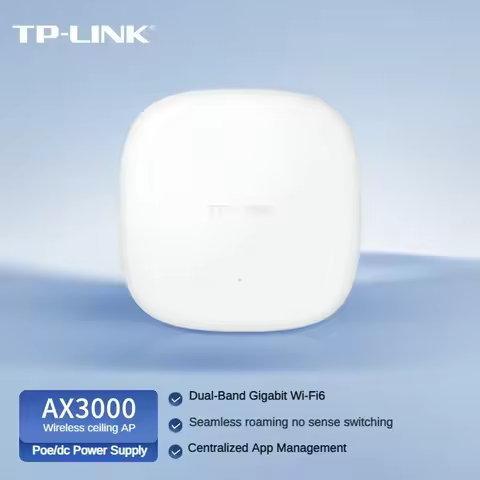 TP-LINK 3000M PoE/DC Powered Easy Edition AX3000 Dual Band Gigabit WiFi 6 Ceiling AP Wireless Hotspo