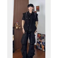Devil fashion Distressed Heavy Metal Printed Vest Punk Rock Casual Vest [WT045]