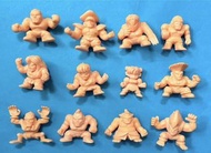 中古 單色扭蛋 SD 街頭霸王 肌色 一套12隻 餓狼傳說 消 單色膠