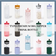 TYPO Bottle Original / Premium Big Sipper Drink It Up Bottle 1 Litre / Straw Sip-Top Student Officer