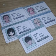 Official korean alnst merch set id card anakt garden alien stage mizi, sua, ivan, hyuna, wounds