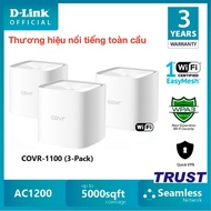 D-link COVR-1100-3 (3-Unit) Gigabit - AC1200 Whole Home Mesh Gigabit Dual-Band Mesh Transmitter