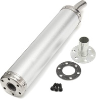 Motorcycle Exhaust Muffler 22mm Inlet Universal Exhaust Muffler Stainless Steel Motorcycle Muffler S