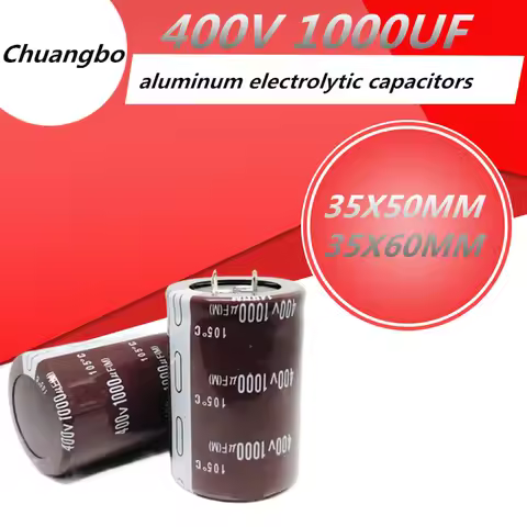 2-5pcs 400V1000UF 1000UF 400V 35x50 35x60MM Aluminum Electrolytic Capacitor 1000UF