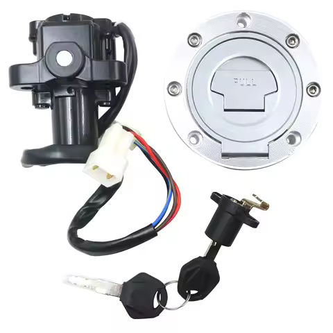 Motorcycle Ignition Switch Lock Fuel Gas Tank Cap Cover Seat Handle Locks For Yamaha YZF-R6 YZF-R1 M