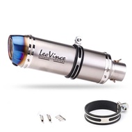 {FJGTFHU} 51mm 2Inches Universal motorcycle exhaust pipe carbon fiber Moto exhaust Muffler With DB K