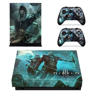 For Diablo Full Faceplates Skin Console &amp; Controller Decal Stickers for Xbox One X Console + Control