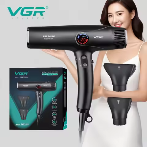 VGR Professional Hair Dryer Low Noise BLDC Motor Household Hair Dryer Electric Hair Blow Dryer Machi
