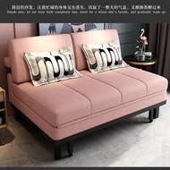 D-H Simple Folding Sofa Bed Dual-Use Economical Multi-Functional Double-Layer Functional Sofa Bed Solid Wood Single Sofa