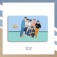 Bts atm card stickers - Bank card stickers (Visa, car card, magnetic card, apartment card) - custom 