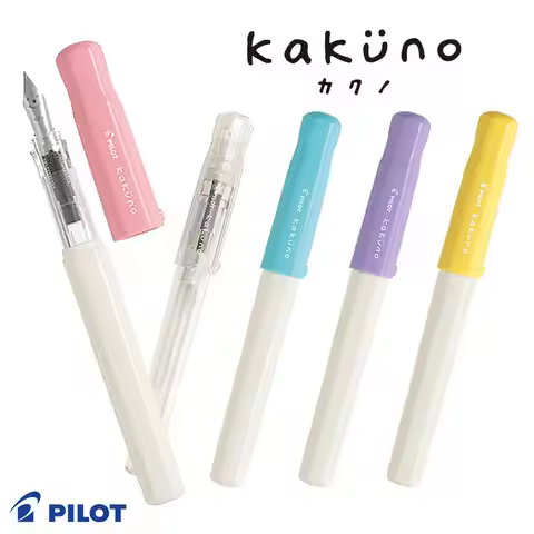 Pilot Kakuno Fountain Pen,Multi-Colors EF/F/M Smiley Face Nib Comfortable Grip Gift for Writer And S