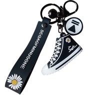 ★จุด★ตาข่ายสีแดงพวงกุญแจเดซี่ขนาดเล็กจี้รองเท้าน่ารักพวงกุญแจรถสำหรับผู้ชายและผู้หญิงinsตุ๊กตาท่องหนังสือเครื่องประดับ★Spot ★net celebrity small daisy keychain pendant cute shoes car key chain men and women ins doll back bag ornaments