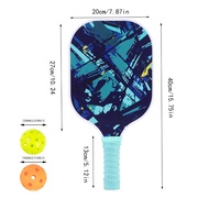 INT2 Pickleball Paddles Set of 2 USAPA Approved Carbon Fiber Pickle Ball Paddle Polypropylene Honeyc