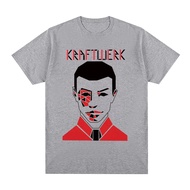 Kraftwerk Vintage T-shirt 70s Electronic Synth Avant Garde fashion Retro graphic Cotton Men T shirt