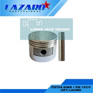 Piston 80mm+Pin 15x70 (set) Lazaro