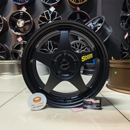 [4PCS] New Sport Rim 16inch Spoon SW388 16X7.5JJ ET35 5H114.3 FLAT BLACK