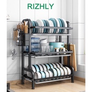 Kitchen Dish Rack 2 and 3 Tier Layer with Accessories Drainer Organizer Storage Rack 304 Stainless Steel Dish Rack