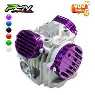 PKN ฝาครอบวาล์ว 4วาล์ว Wave125 งานตัวไหม่หนาลายV1 สีแดง/ดำ/เขียว/เงิน/น้ำเงิน/ม่วง ฝาครอบระบายแต่ง เ