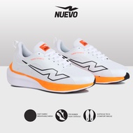 Sepatu Olahraga Pria Nuevo Runastic White Orange Sneakers Running Sport Shoes