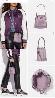 ‼️預購‼️ 💥保證💯正貨👍🏻👍🏻💥💟Coach Mini Dempsey Bucket Bag In Signature Jacquard With Stripe And Coach Patch💟