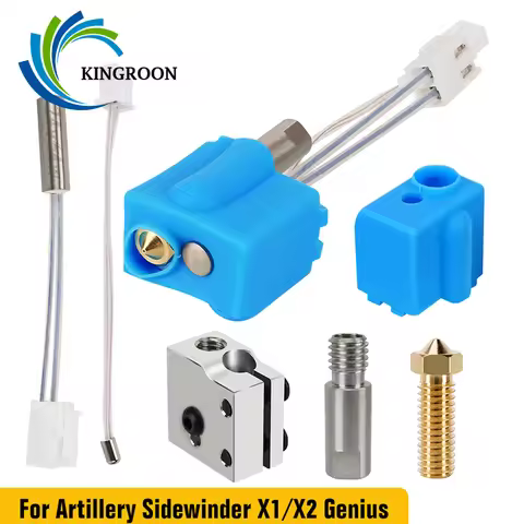 3D Printer Hotend Kit 24V 64W Heating Tube Thermistor 0.4mm Nozzle 1.75mm For Artillery Sidewinder X
