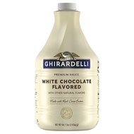Ghirardelli 64 fl. oz. White Chocolate Flavoring Sauce 2.47kg