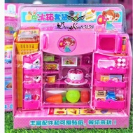 [2H Speed] Baby Toy Refrigerator, 3 Door Refrigerator With Accessories, Wholesale Toy