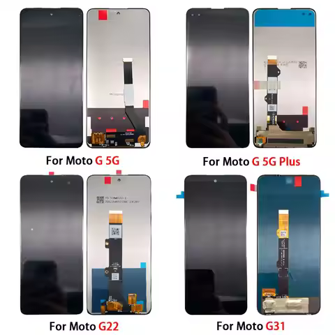 5Pcs LCD Display Touch Screen Digitizer Replacement Parts For Moto G 5G Plus G22 G31 G50 G60 G60S