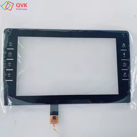 QVK 8/9 inch New radio multimedia player capacitive touch screen digitizer For laoer RIO-K2-UI3/LHCZ