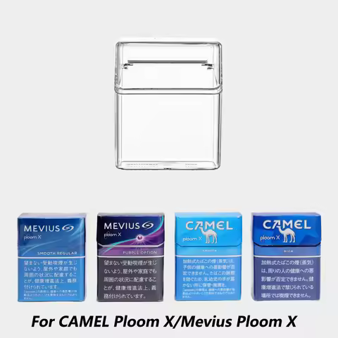 1PC Thick Plastic Transparent Case For Ploom X Cigarette Box Storage Case Smoking Accessories Women 