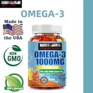 K-I-R-K Omega 3 Gummies with Turmeric Support Brain Cognition and Eye Health