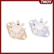 TMOY 1Pc 8Pin GZC8-Y-6 Octal Tube Soet Ceramic Valve Base Ja For KT88/6550/EL34/6P6P/6V6/6N8P/6SN7 A
