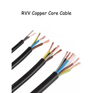 RVV Sheath Cable 22AWG/20AWG/18AWG/17AWG 2 3 4 5 6 7 8 10 Cores PVC Sheathed Flexible Wire Control S