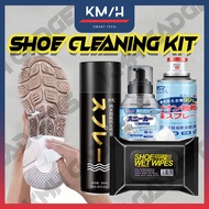 KMH Shoe Sneaker Cleaning Kit Set Shoe Wipes Shoes Foam Cleaner Deodorant Spray Cream Cleaner Kit Pe
