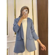 BLAZER WANITA SCUBA KOREAN STYLE BLAZER OOTD HIJAB