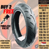 Maxxis Victra S98 ST F1 Tubeless Tyre Tayar 17 14 13 60/80 60/90 70/80 70/90 80/90 90/80 110/80-14 1