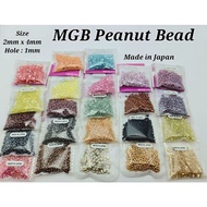 <Peanut> MGB Matsuno Miyuki Japanese Glass Seed Beads, Farfalle Butterfly Beads, Made in Japan.