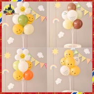7pcs Foil Balloon with Balloon Stand for Birthday Party Decorations