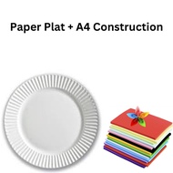 Paper Plate + A4 Construction Paper