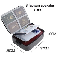 tas penyimpan dokumen tas dokumen F4 tas dokumen besar tas dokumen tahan api dan air tempat berkas d