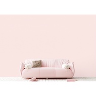 Korean wallpaper in pastel pink, used to decorate walls to replace paint, size 1.06m, length 15.6m
